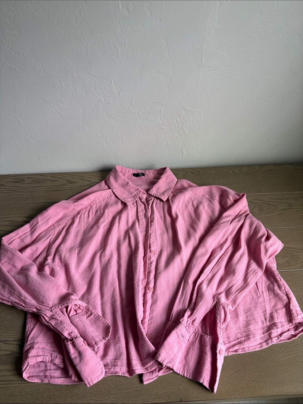 Express Pink Boyfriend Portofino Shirt